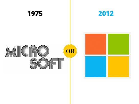 Microsoft Company Logo - What Company Logos Looked Like When They Were Young | Reader's Digest