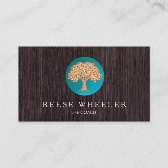Gold Tree Logo - Gold Tree Logo Life Coach and Wellness Counsellor Business Card