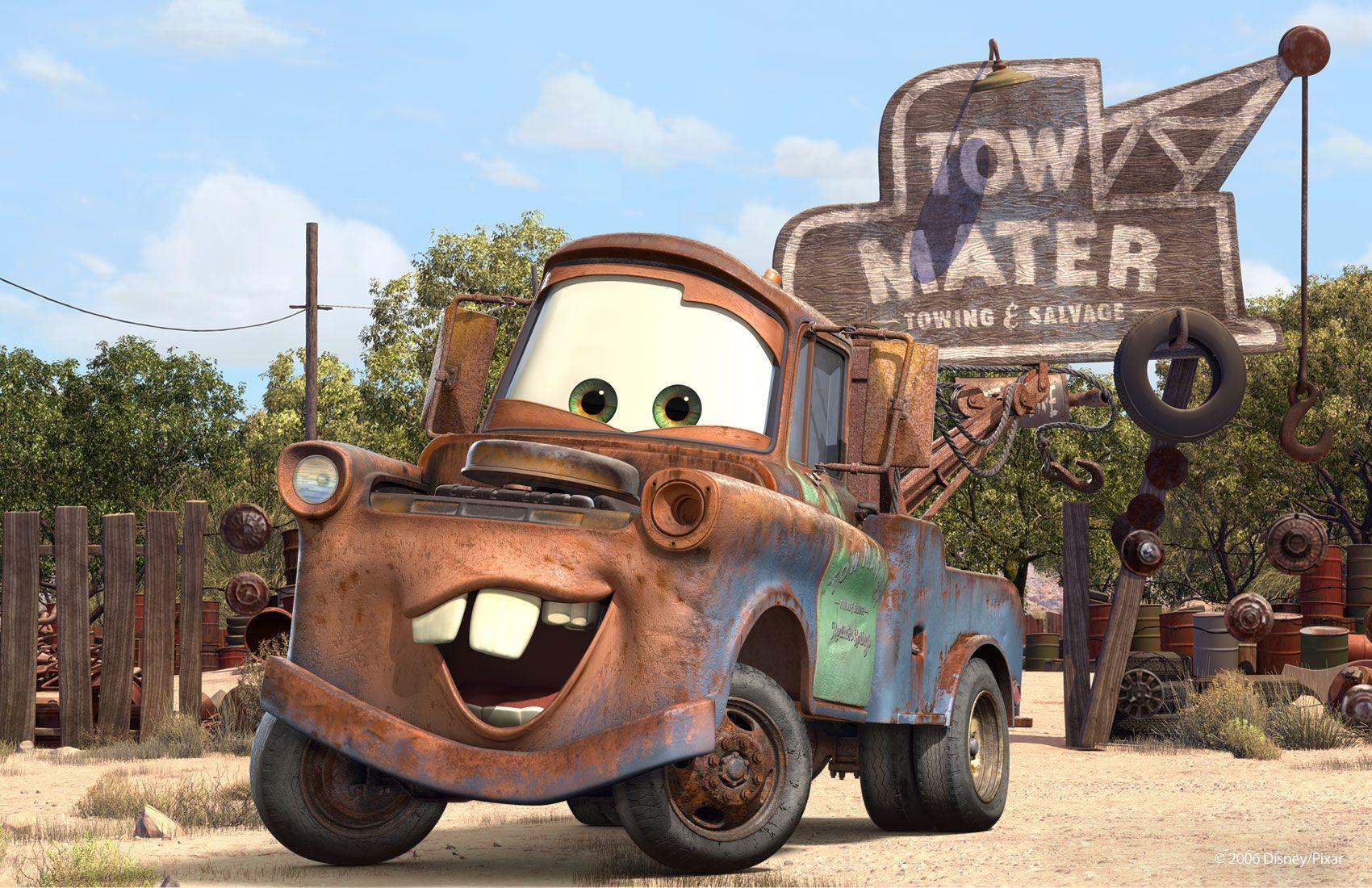 Tow Mater Logo - Tow Mater. The Pixar Cars