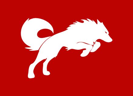 Red White Wolf Logo - Redwolf Logo - Red T-shirt | Redwolf