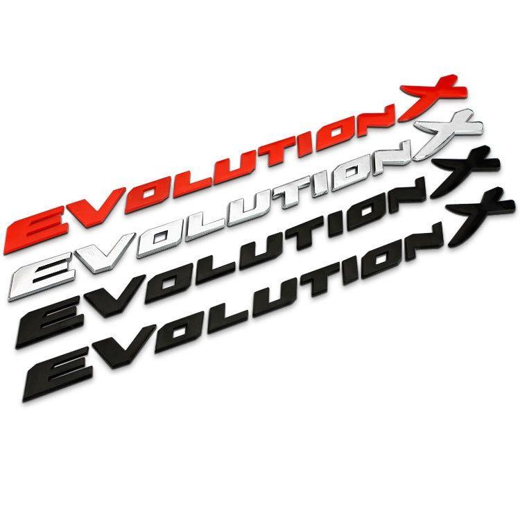 Evo X Logo - ABS Plastic EVO EVOLUTION X Emblem Badge-in Car Stickers from ...