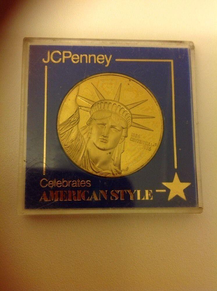 1985 JCPenney Logo - RARE 1985 JC PENNEY BRONZE STATUE OF LIBERTY COIN | #1810496413