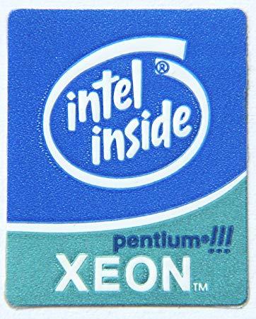Intel Inside Pentium 3 Logo - Original Intel Xeon Pentium 3 Sticker 19 x 24mm 137