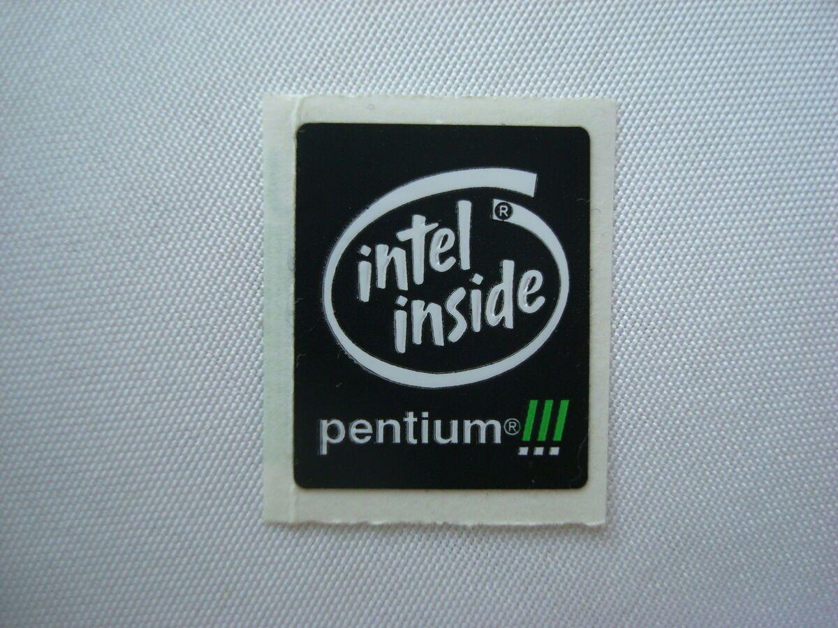 Intel Inside Pentium 3 Logo - Intel Inside Pentium 3 Sticker Badge Logo Label A9 on PopScreen