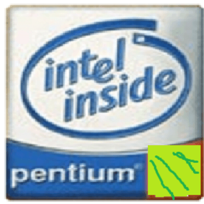 Intel Inside Pentium 3 Logo - intel pentium 3 logo 2003