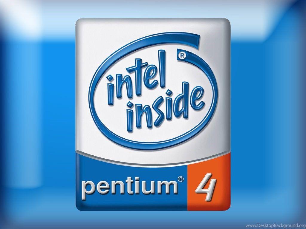 Intel Inside Pentium 3 Logo - Free Desktop Wallpaper, Intel Inside Pentium 4 Logo Desktop Background