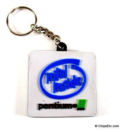 Intel Inside Pentium 3 Logo - Intel Chip Keychains Computer Chip Collectibles