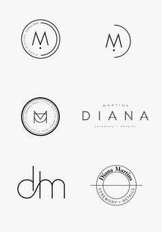 M with White Lines Logo - M / Eighth-Finals | logo | Logo design, Logos, Typography logo
