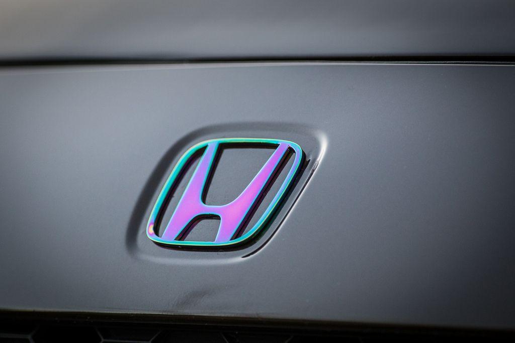 Purple Honda Logo - neochrome honda badge test fit. size adjustment coming soo… | Flickr
