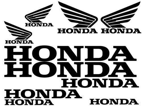 Black Honda Motorcycle Logo - Honda Motorcycle Stickers | eBay