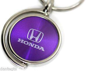 Purple Honda Logo - Honda Logo Purple Spinner Key Chain Circle Ring Authentic Key Fob