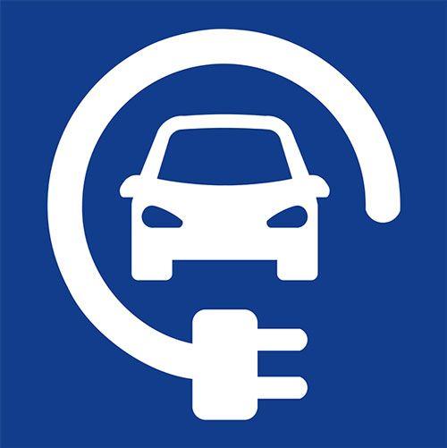 Electric Car Logo - Electric Car Charging Symbol v3 Markings By Thermmark