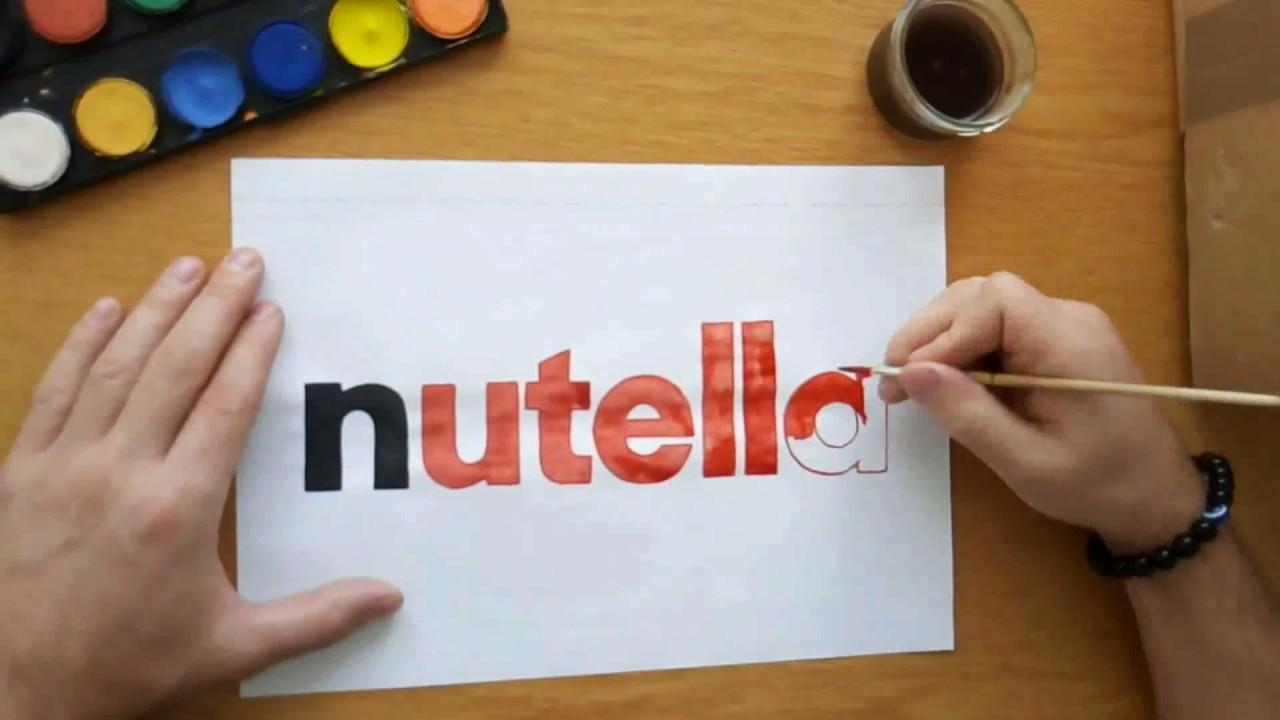 Nutella Logo - How to draw the Nutella logo