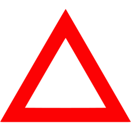 Red Triangle Logo - Red triangle outline icon red shape icons