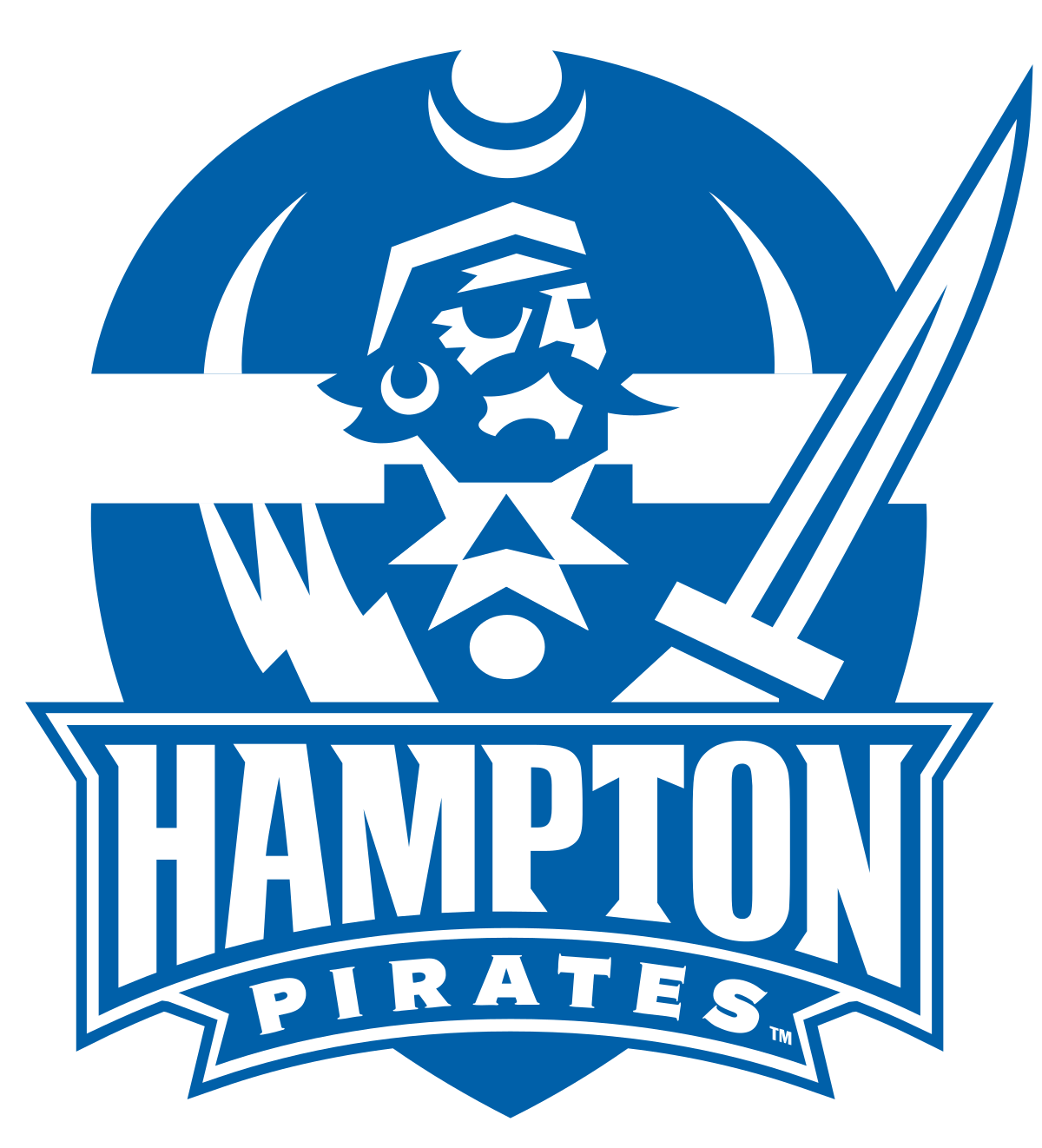 Pirate College Logo - Hampton Pirates and Lady Pirates
