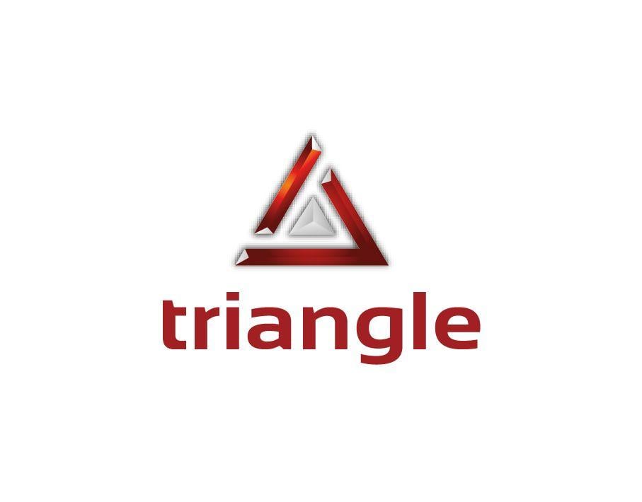 Square White with Red Triangle Logo - LogoDix