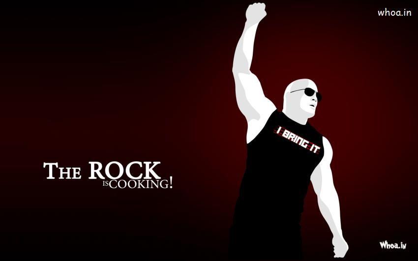The Rock WWE Logo - WWE Star The Rock Is Cooking HD Wrestlers Wallpaper