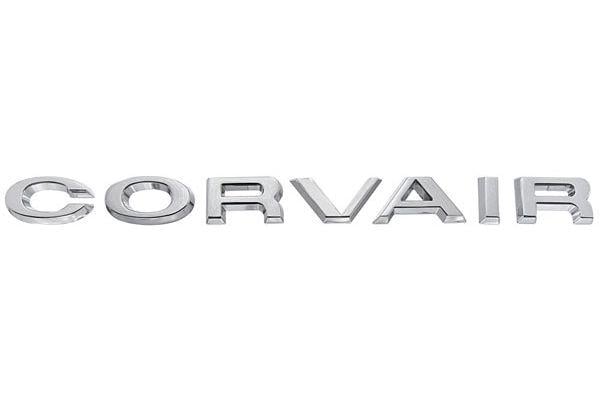 Corvair Logo - Emblem Letters, 1964 Hood & Deck Lid Corvair Rectangular Stud