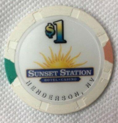 Sunset Station Logo - SUNSET STATION HENDERSON $1 HOUSE CASINO CHIP