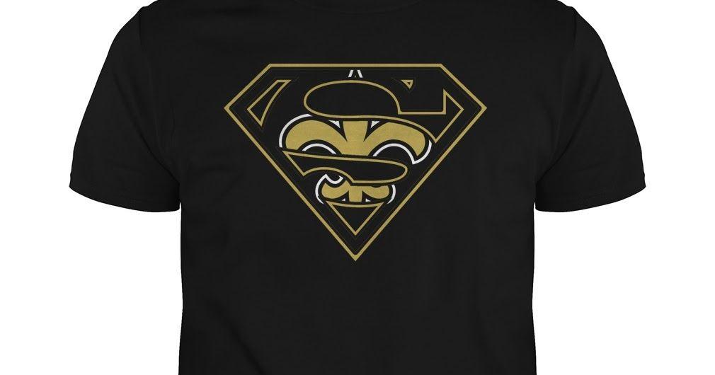 Superman Saints Logo - New Orleans Saints Superman Logo - Buy T-Shirts | Awesome Shirts ...