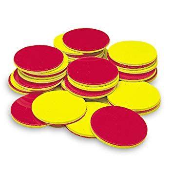 Two Red and Yellow Logo - Learning Resources TWO COLOR COUNTERS RED AND YELLOW: Amazon.co.uk