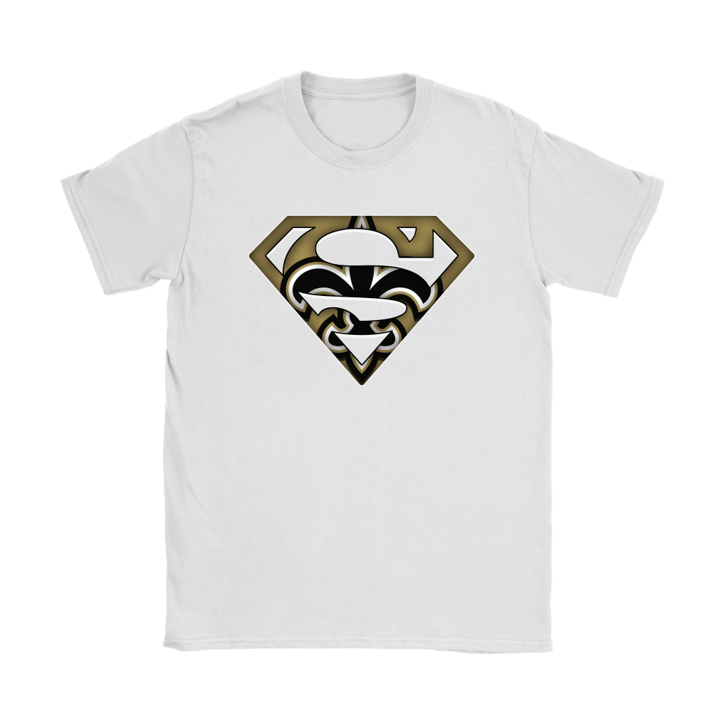 Superman Saints Logo - We Are Undefeatable The New Orleans Saints x Superman NFL Shirts