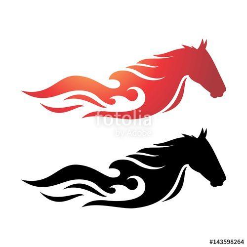 Fire Horse Logo - The Fire Horse, Toned Running horse fiery. the color of fire and ...