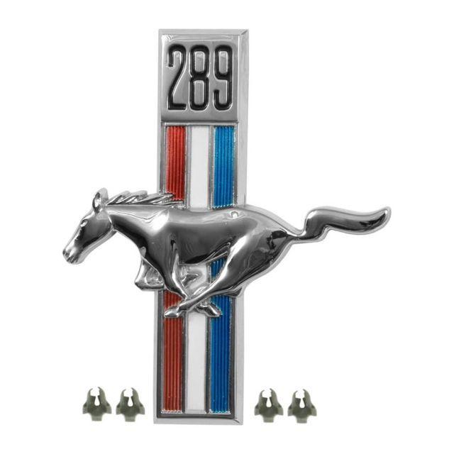 Running Horse Logo - 1967 1968 Ford Mustang 289 Running Horse Fender Emblem w/ Clips ...