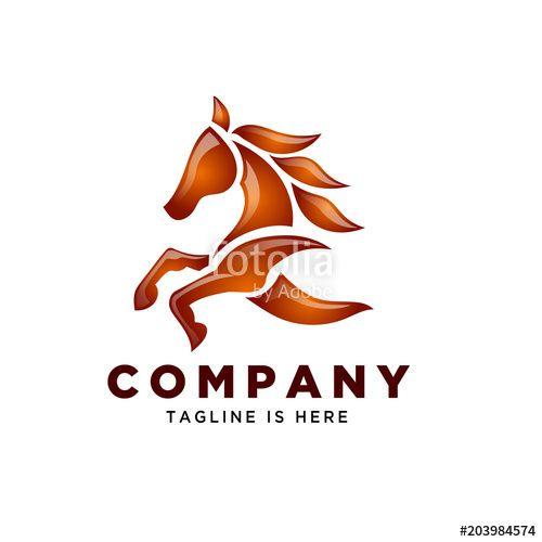 Running Horse Logo - nature art running horse speed logo