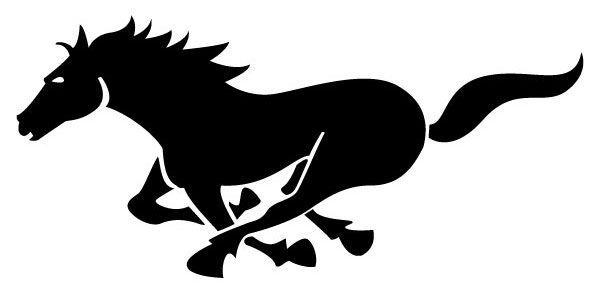 Running Horse Logo - Black Horse Vector | P inspiration | Horses, Horse silhouette, Clip art