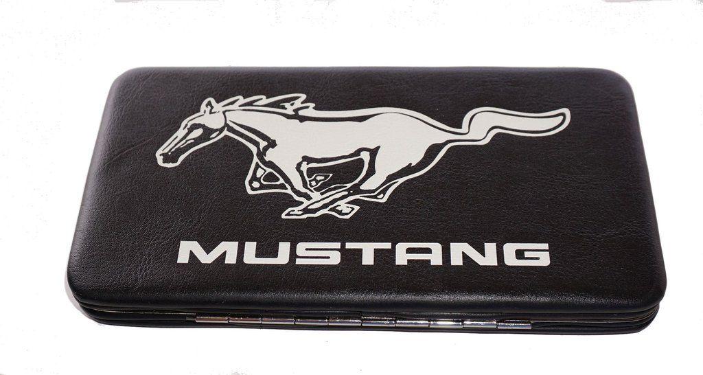 Running Horse Logo - Ford Mustang ladies clutch wallets (running horse logo)