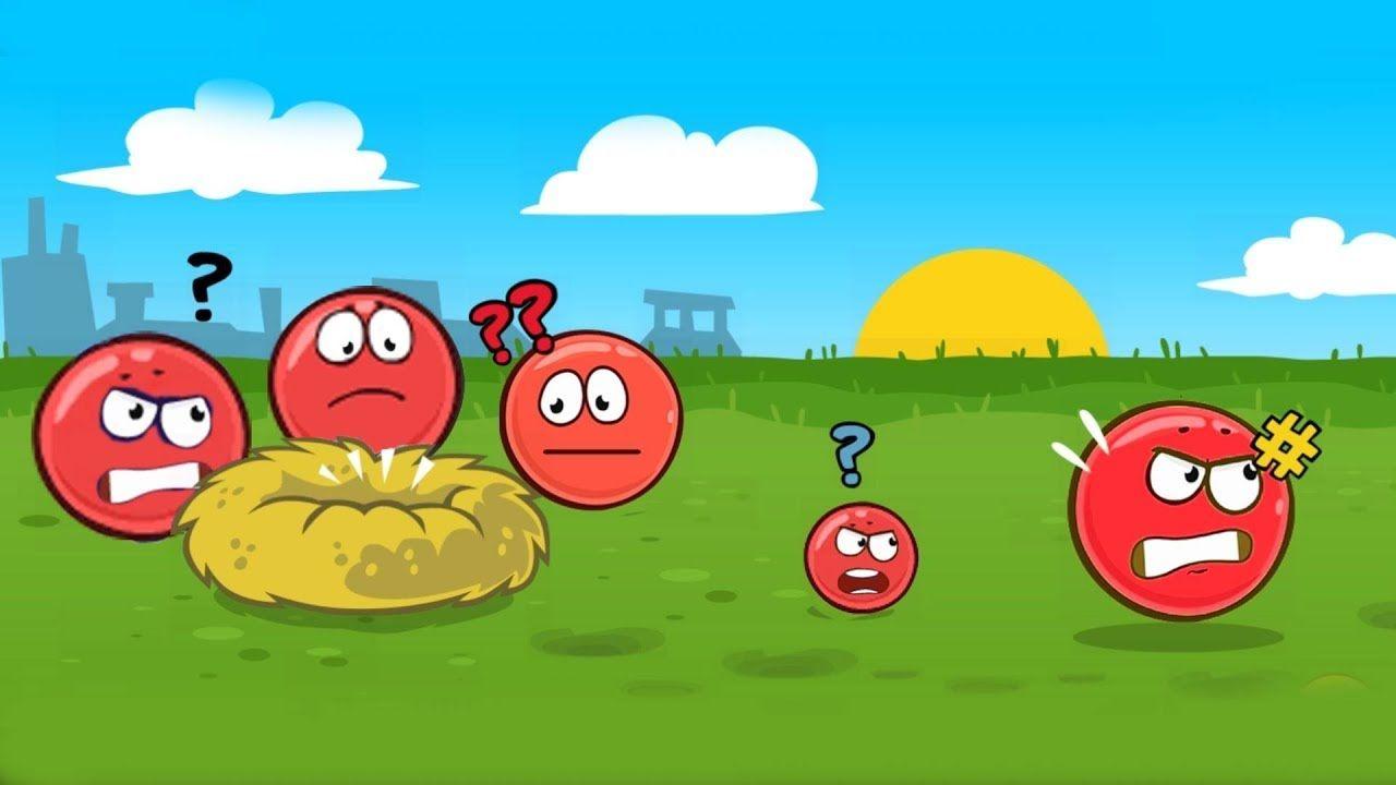 Games Red Ball Logo - Red Ball 4 Playing Mini games Angry Ball & Volume 1 + 1st BOSS