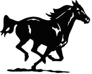 Running Horse Logo - Vista Running Horse Decal