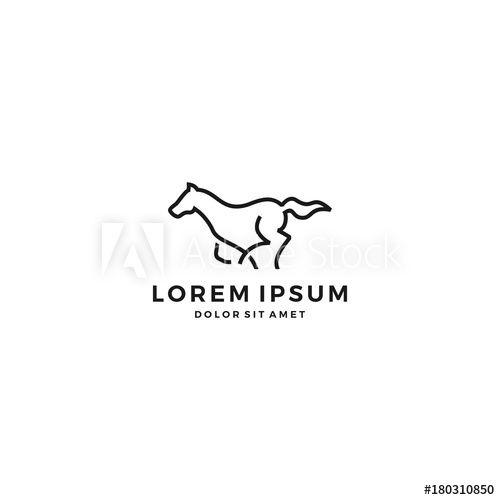Running Horse Logo - running horse logo vector - Buy this stock vector and explore ...