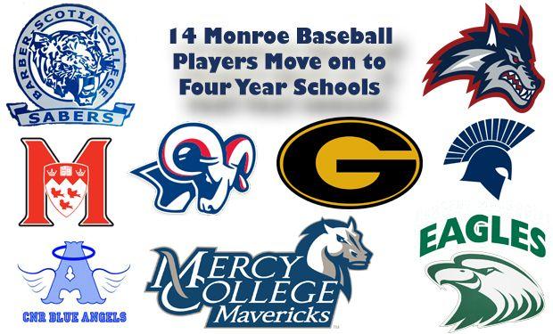 College Baseball All Logo - 14 Monroe College Baseball Players Earn Scholarships to Four-Year ...