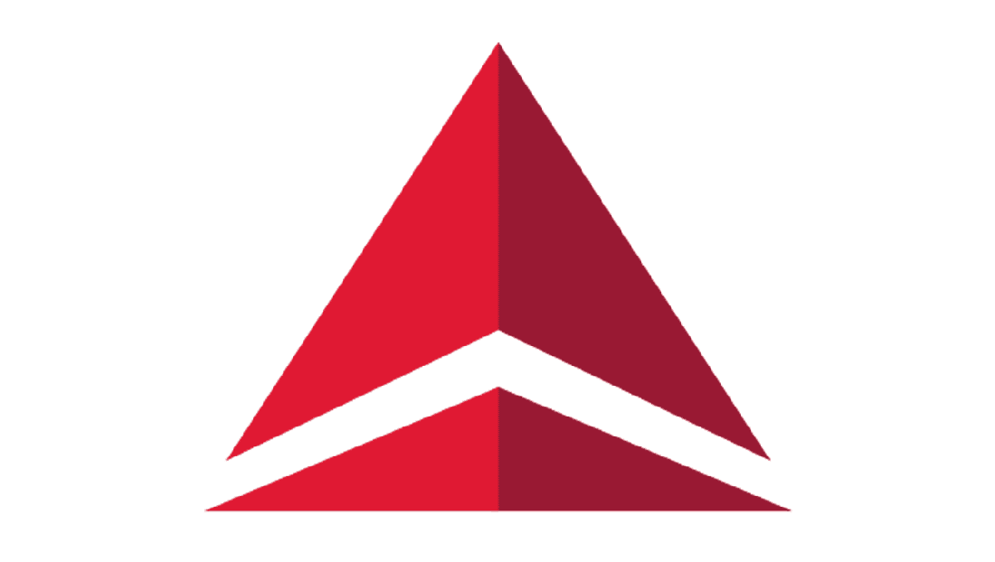 Red Triangle Shape Logo - Delta Air Lines Logo, Delta Air Lines Symbol, History and Evolution