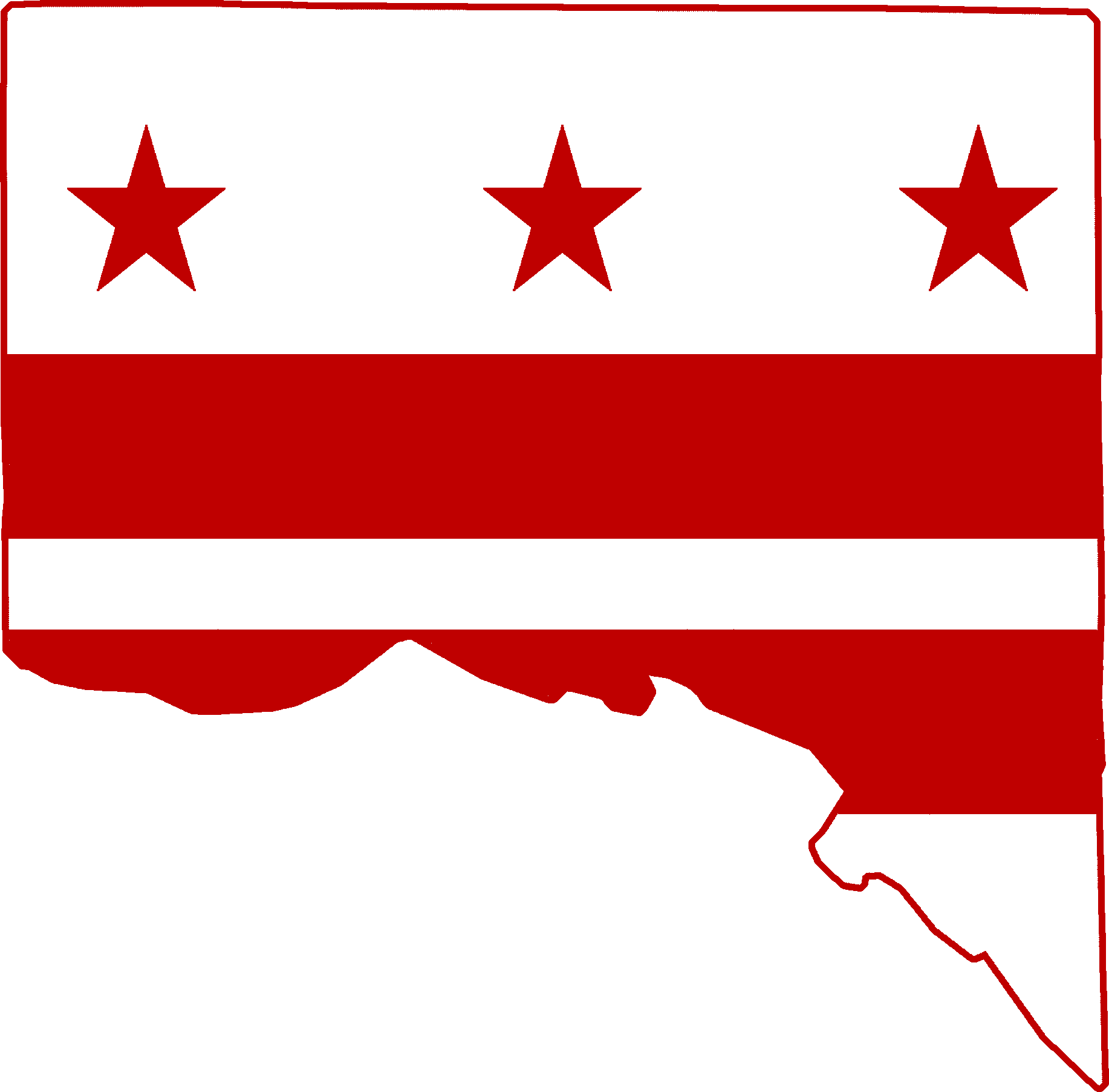 Washington DC Logo - Flag Map of Washington DC.png