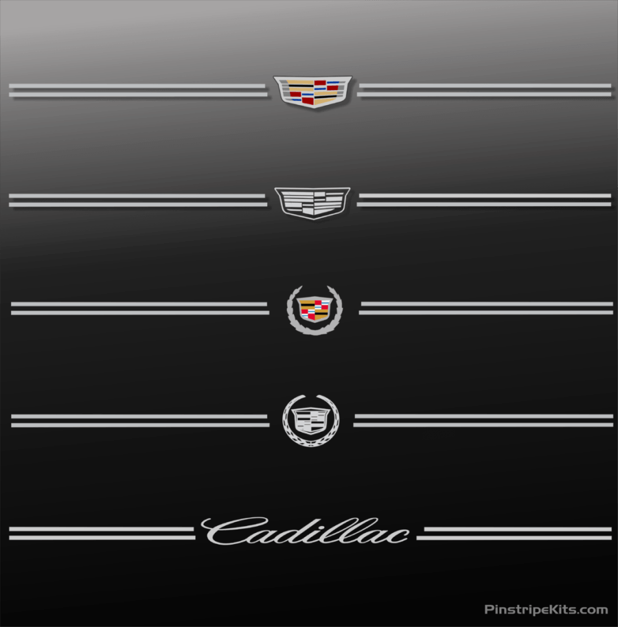 Cadillac Dark Logo - Factory-Style Pinstripe Kits for Dealers - CADILLAC - BUICK ...