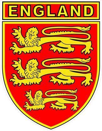 Three Shield Car Logo - England Car Sticker with Three Lions Shield design