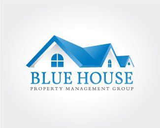 Property Management Company Logo - Blue House Property Management Designed by MasterLogo | BrandCrowd
