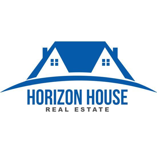 Blue House Logo - Horizon House Logo Design