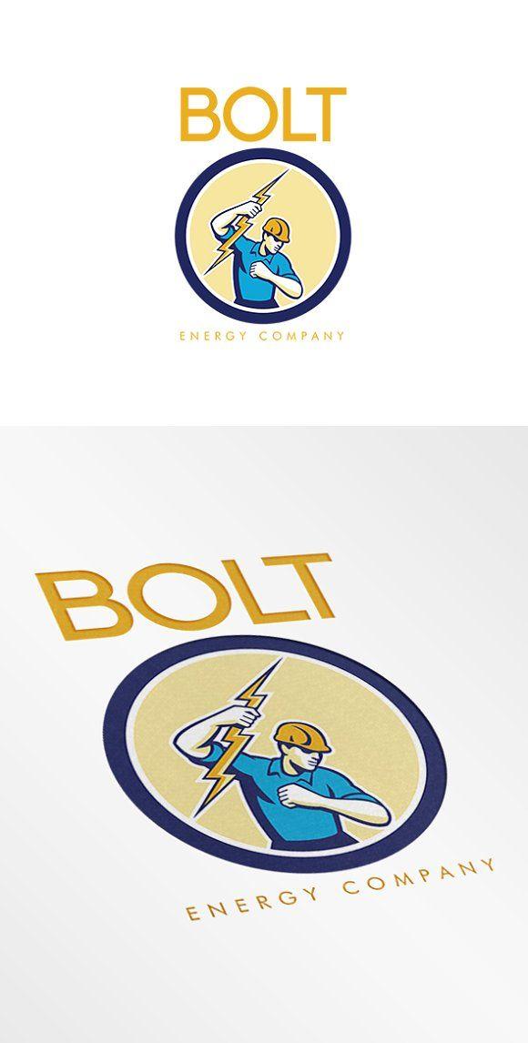 Lightning Bolt Surf Company Logo - Bolt Energy Company Logo ~ Logo Templates ~ Creative Market