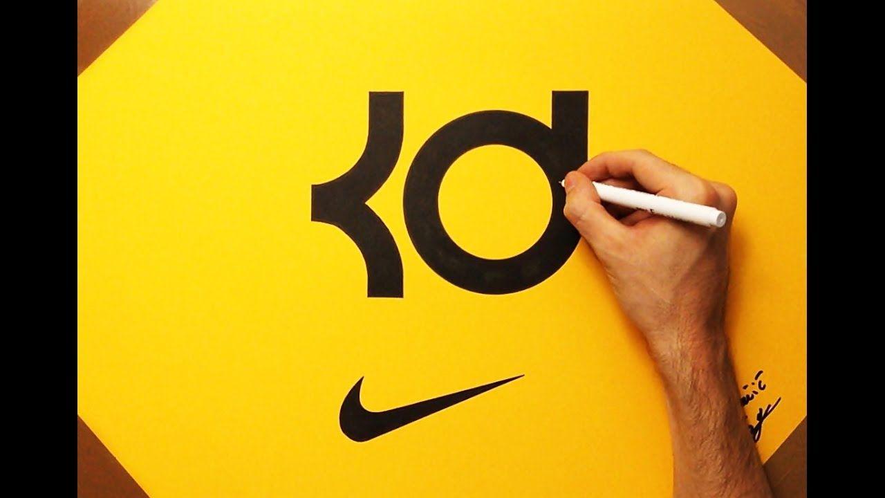 Kevin Durant Logo - How to Draw the KD Logo Kevin Durant NBA Nike | Fan Art - YouTube