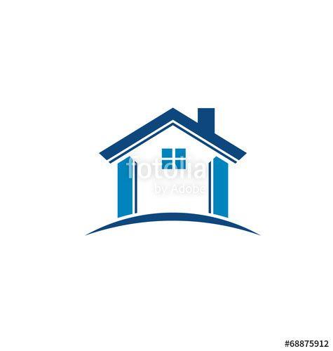 Blue House Logo - Blue house image. Vector icon | Real Estate Logo | Pinterest | Image ...