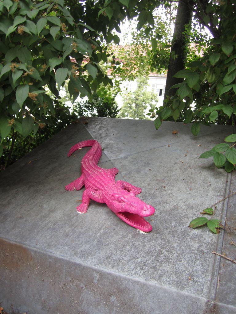 Pink Crocodile Logo - the pink crocodile | when i was a child, this was one of my … | Flickr