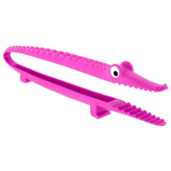 Crocodile with Pink Logo - Pink Crocodile Kitchen Pliers | Utensils | Pylones SA