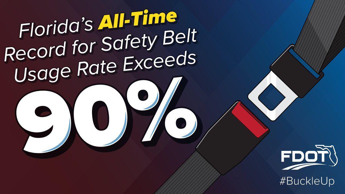 Florida Dot Logo - FLORIDA DOT year statewide #safety belt usage rate