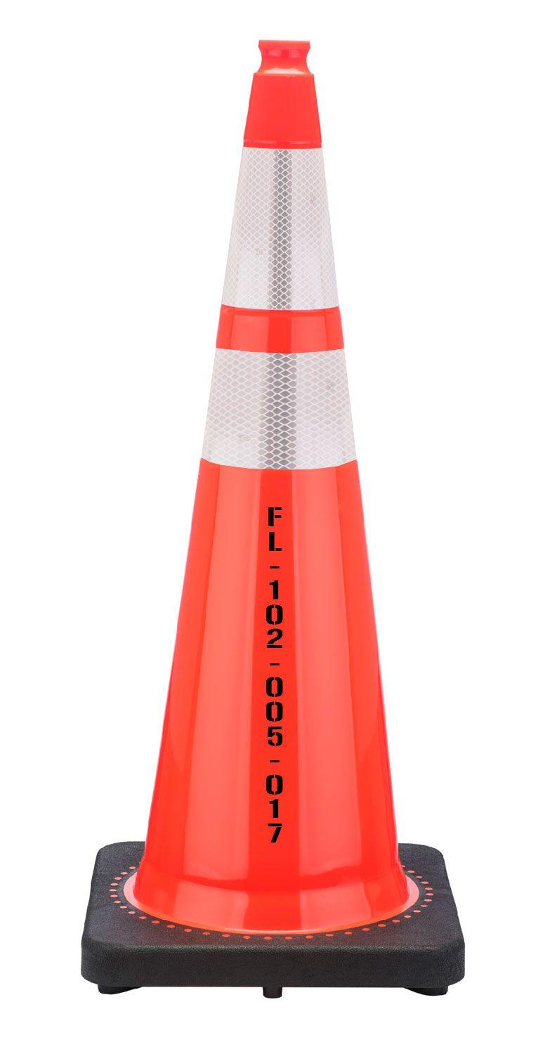 Florida Dot Logo - Florida DOT Approved Traffic Cone Orange Traffic Cone, 12 lb w