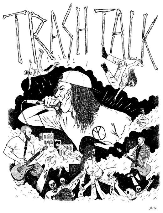 Trash Talk Logo - T R A S H // T A L K - James Wilson Illustration