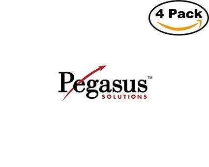 Pegasus Solutions Logo - Pegasus Solutions 1 4 Stickers 4X4 inches Car Bumper
